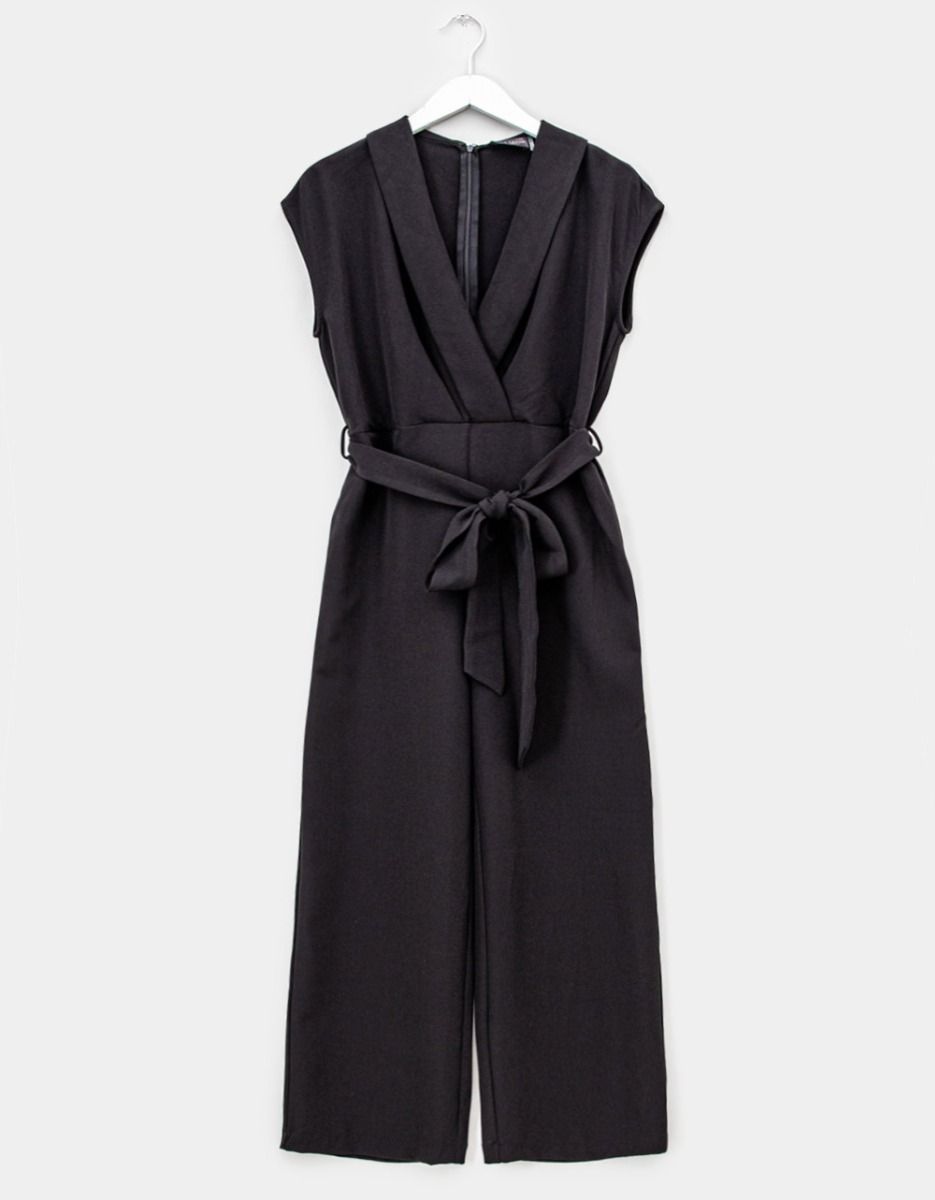 Surplice Collared Jumpsuit_0