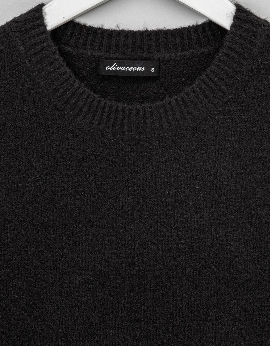 Sweater Tee in Black_5