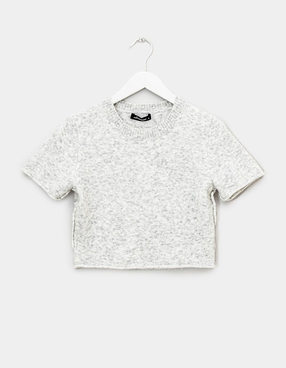 Sweater Tee in Heather Grey_0