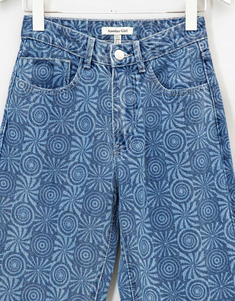 Swirl Checkerboard Jeans_4