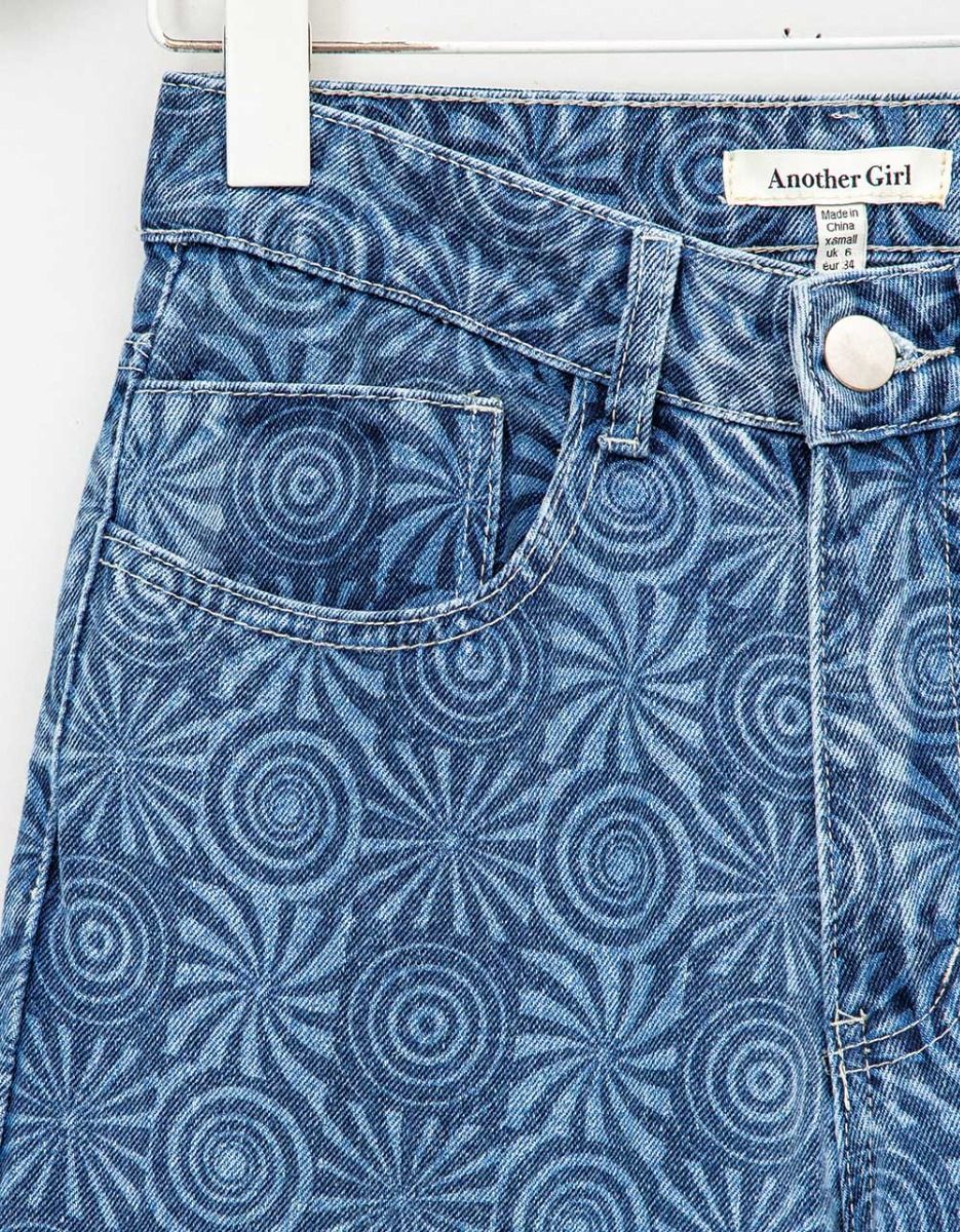 Swirl Checkerboard Jeans_5