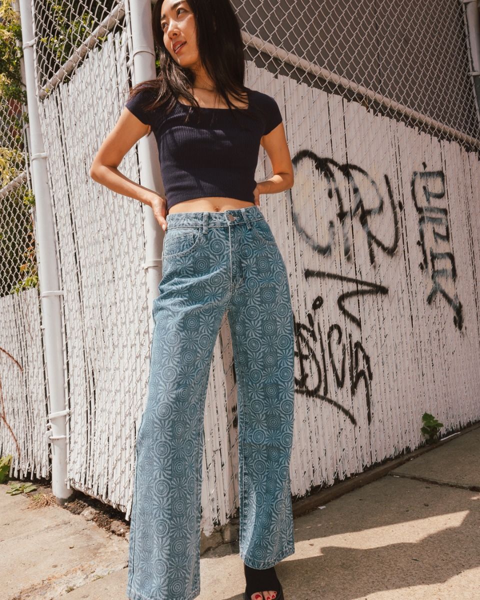 Cherry Rib Top in Indigo_2