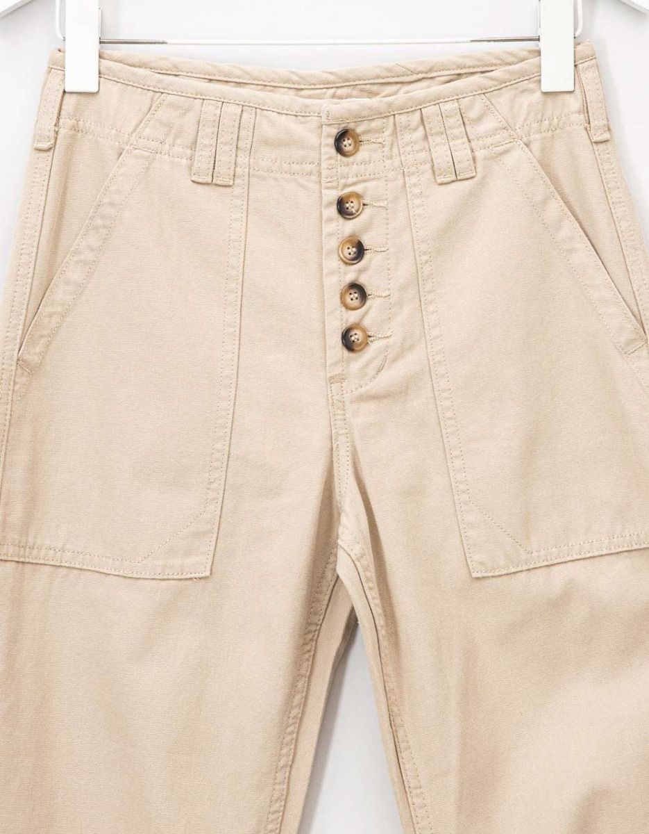 Tess Button Pants in Stone_1