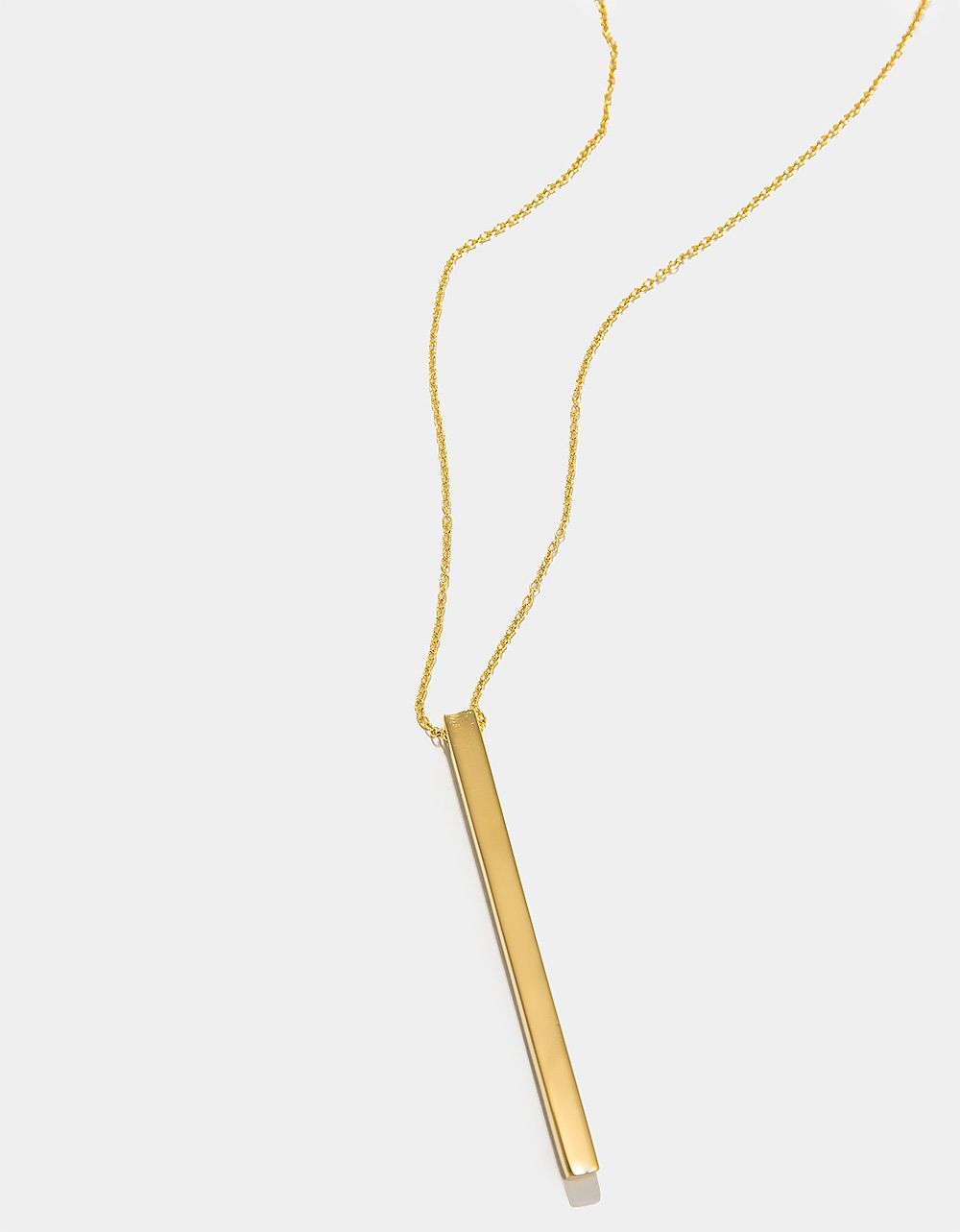 Thin Bar Pendant Necklace_0