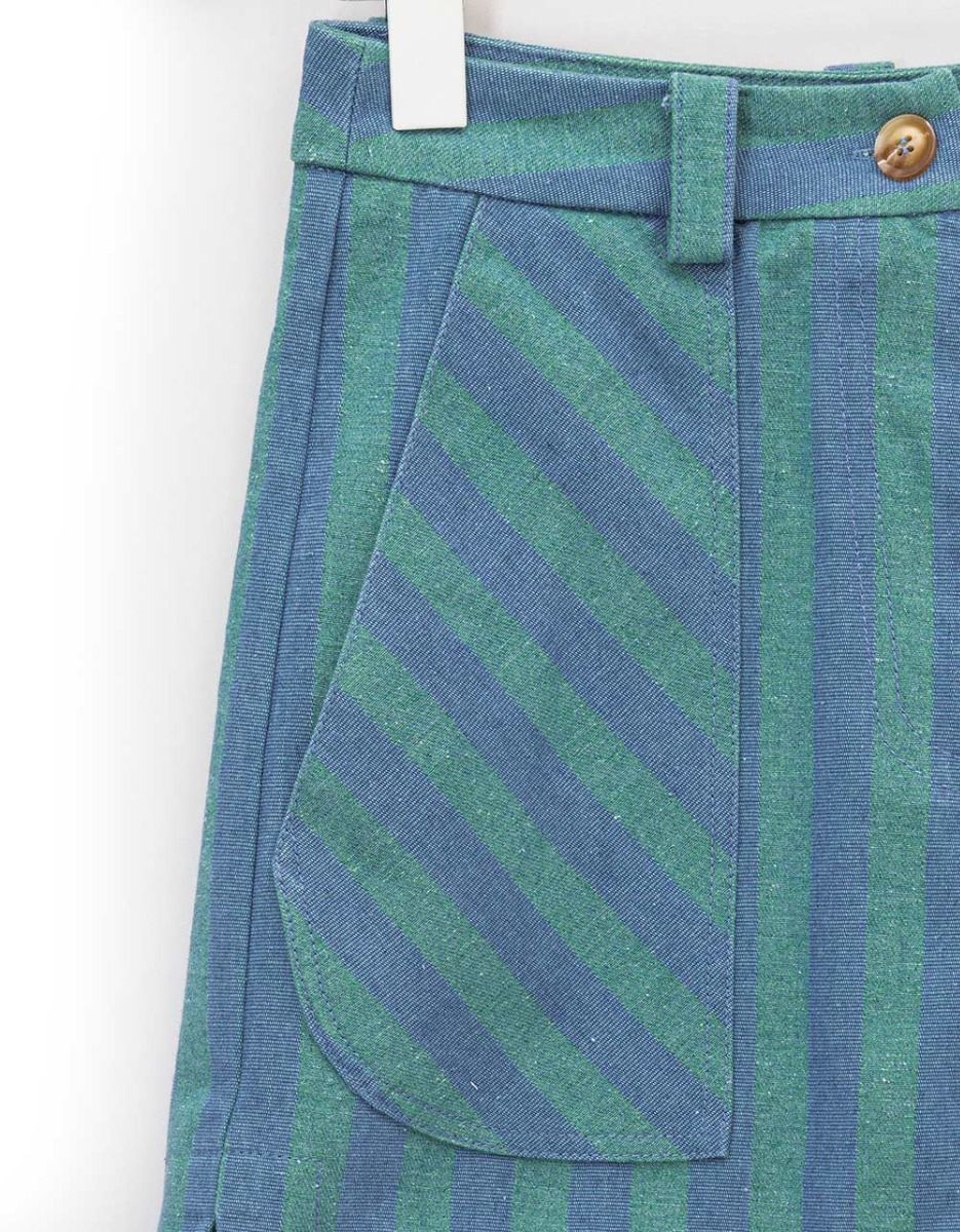 Tiffany Stripe Shorts_4