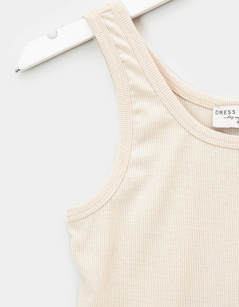 Tilly Scoop Tank in Cream_5