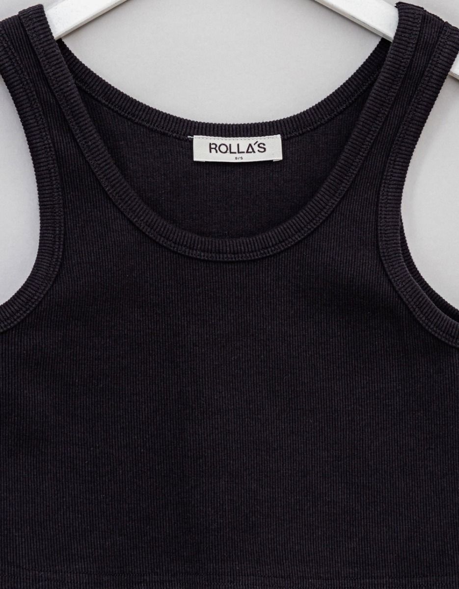 Toni Rib Tank in Black_1