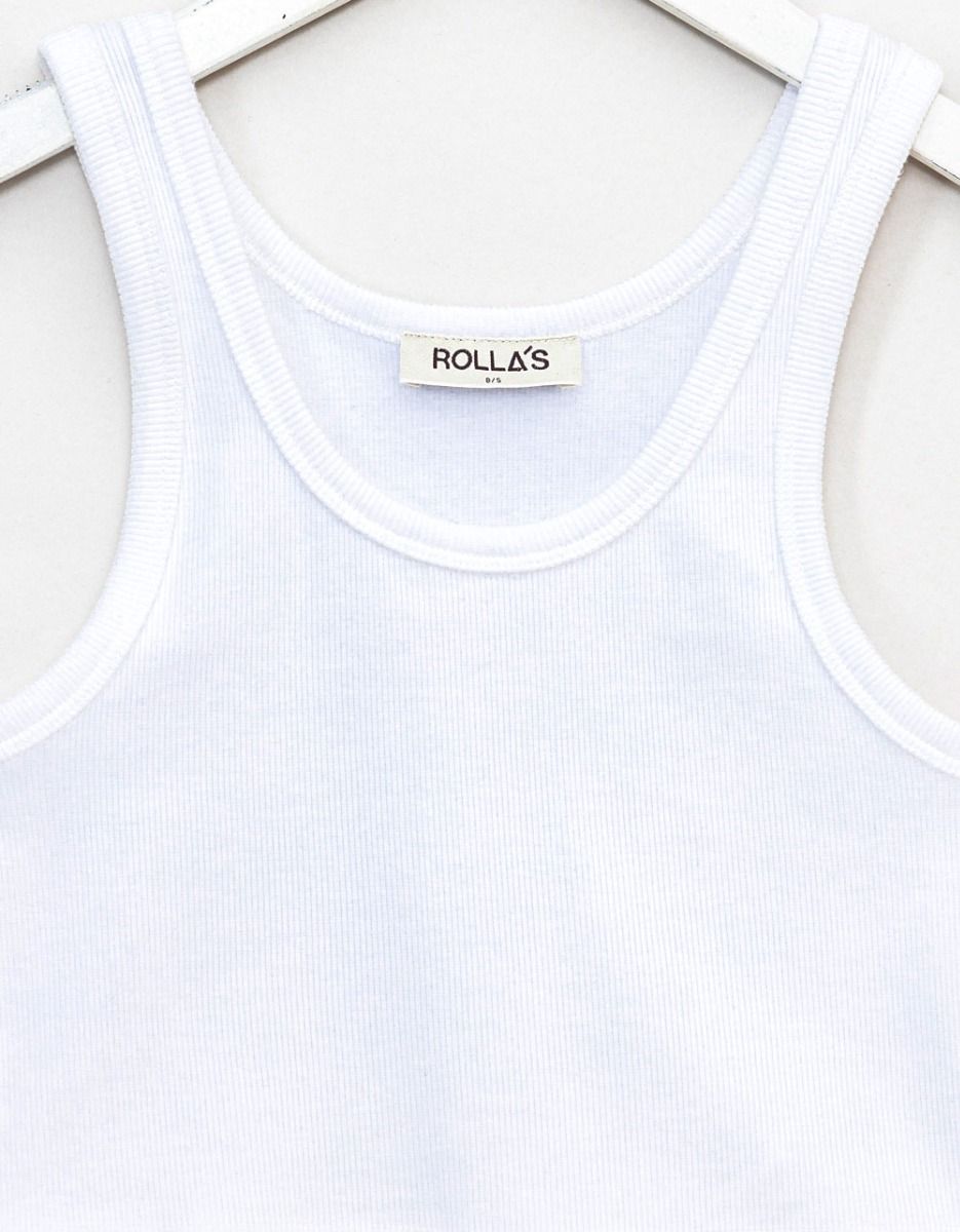 Toni Rib Tank in White_1
