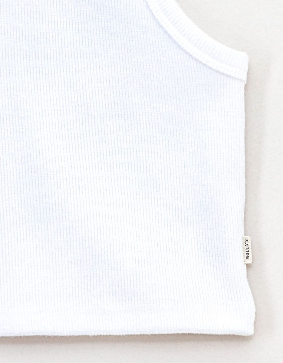 Toni Rib Tank in White_2