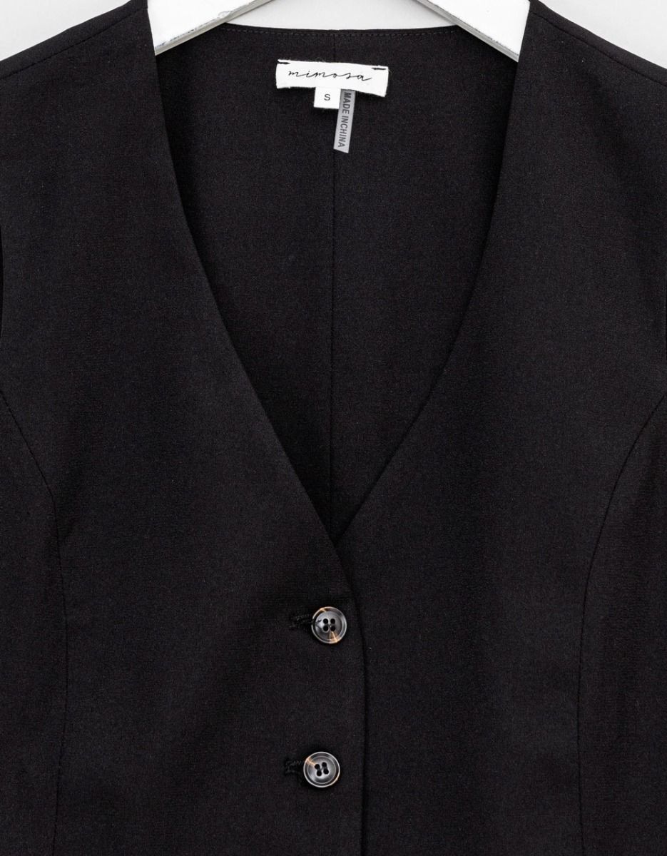 Toni Waistcoat in Black_1