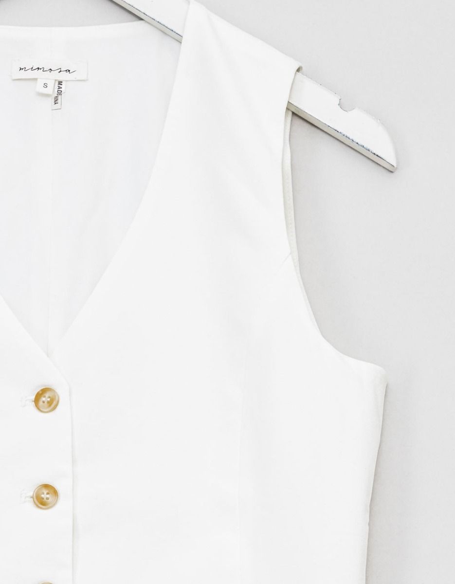 Toni Waistcoat in Ivory_2