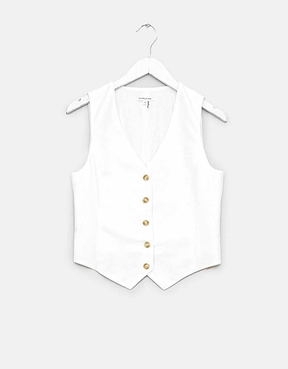 Toni Waistcoat in Ivory_0