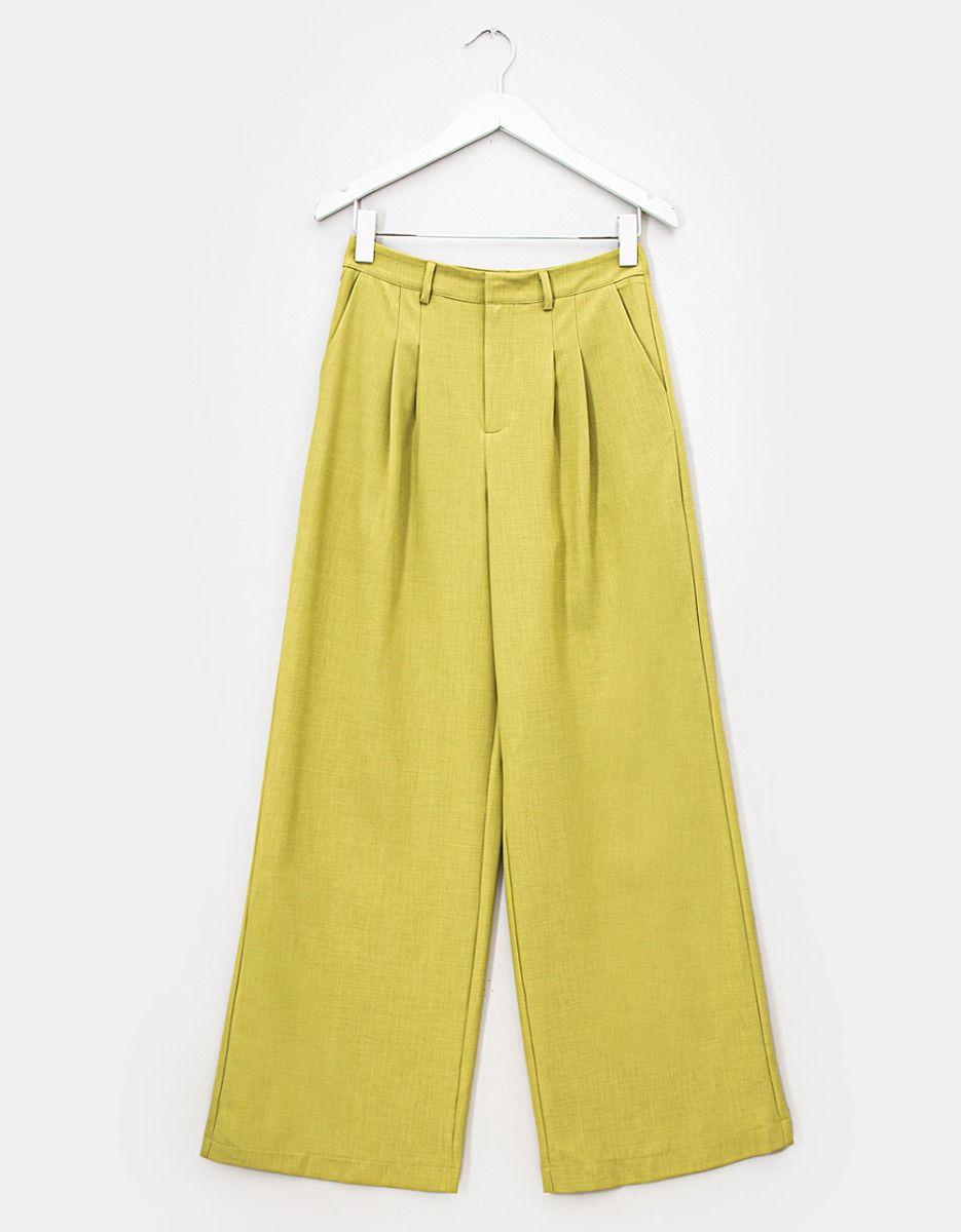 Tout Pleated Trousers in Sage_0
