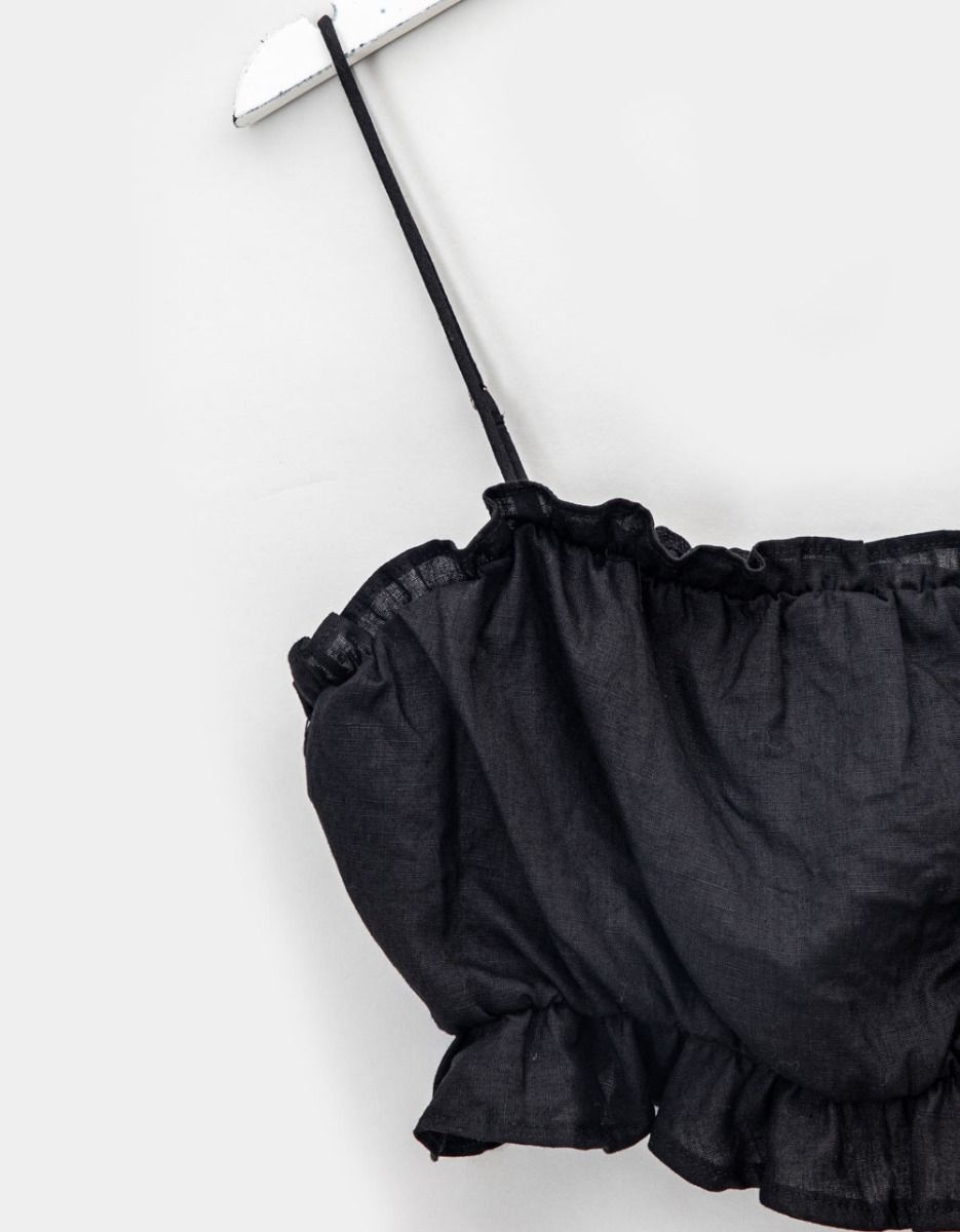 Aubrey Linen Crop Top_2