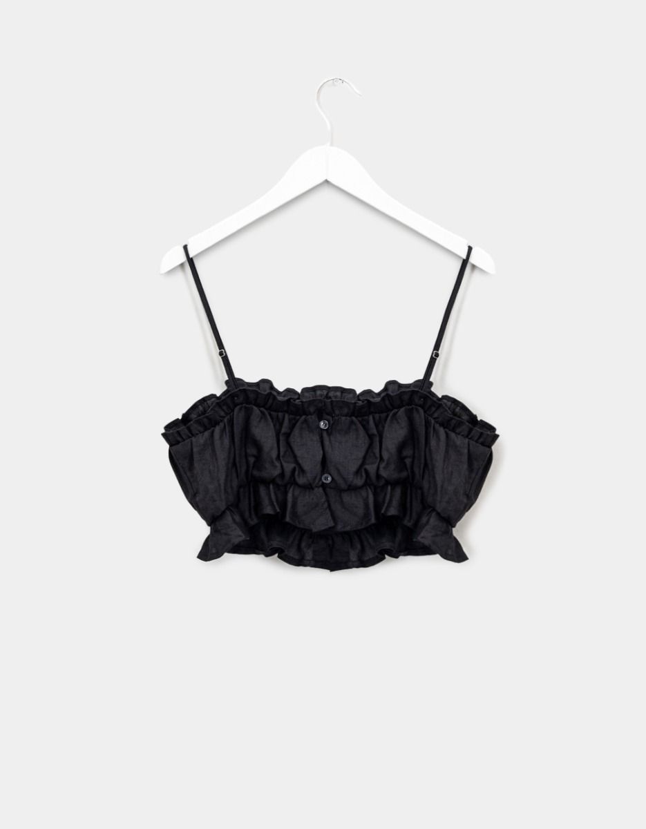 Aubrey Linen Crop Top_3