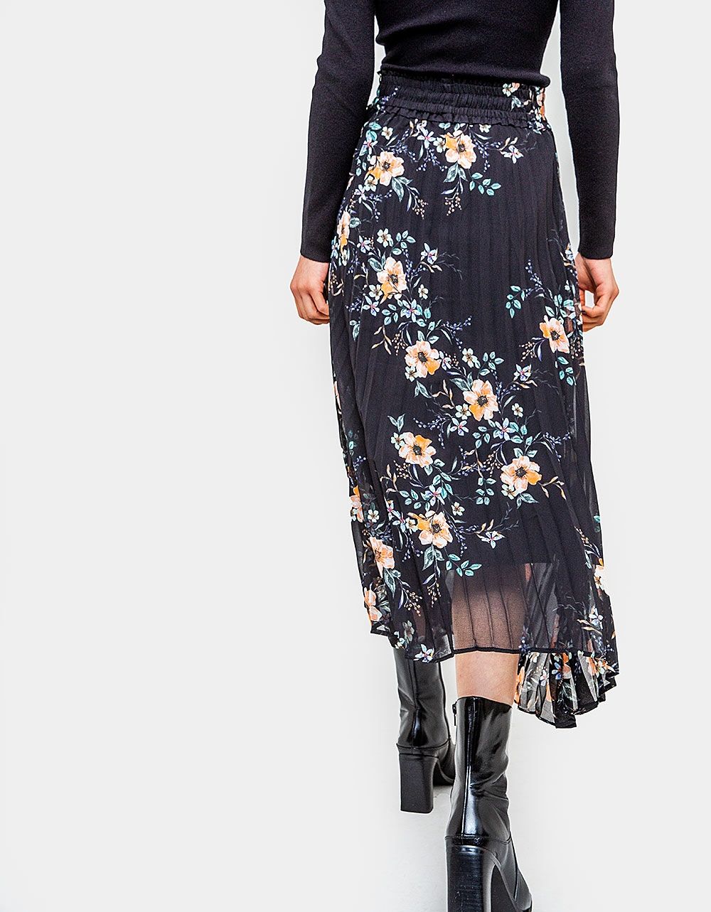 Valencia Pleated Midi Skirt_4