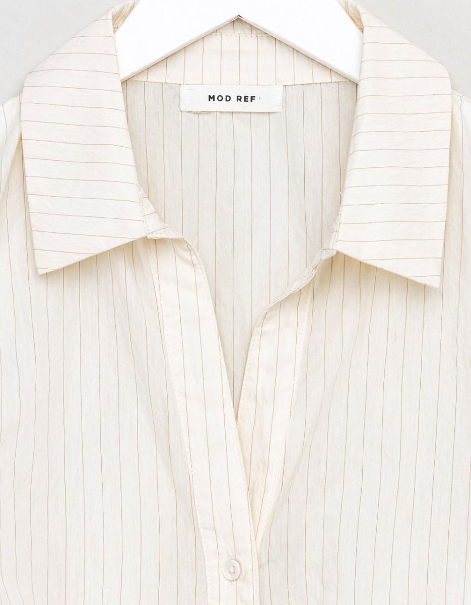 Valeria Pin Shirt in Cream_1