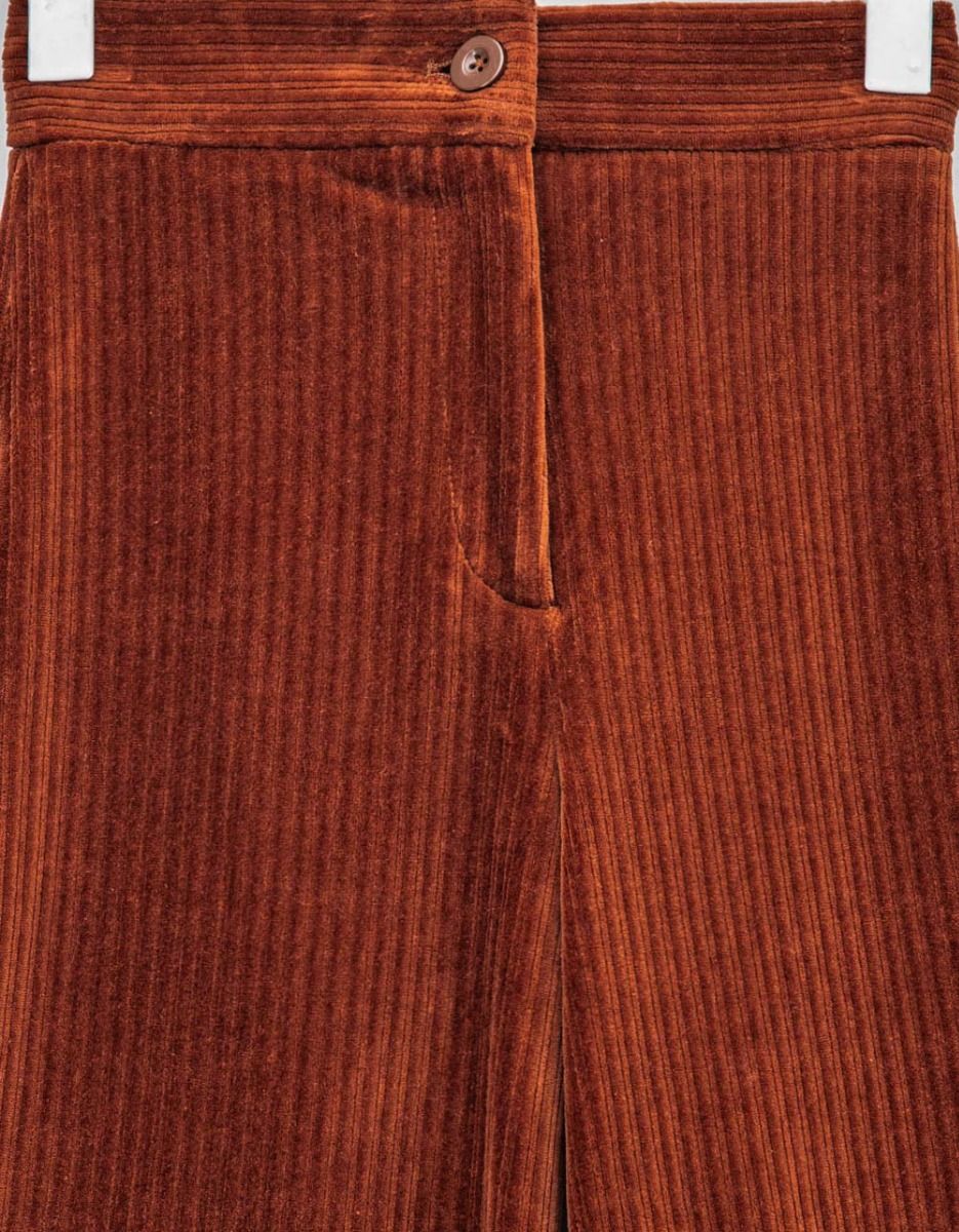 Velours Pants in Brown_1