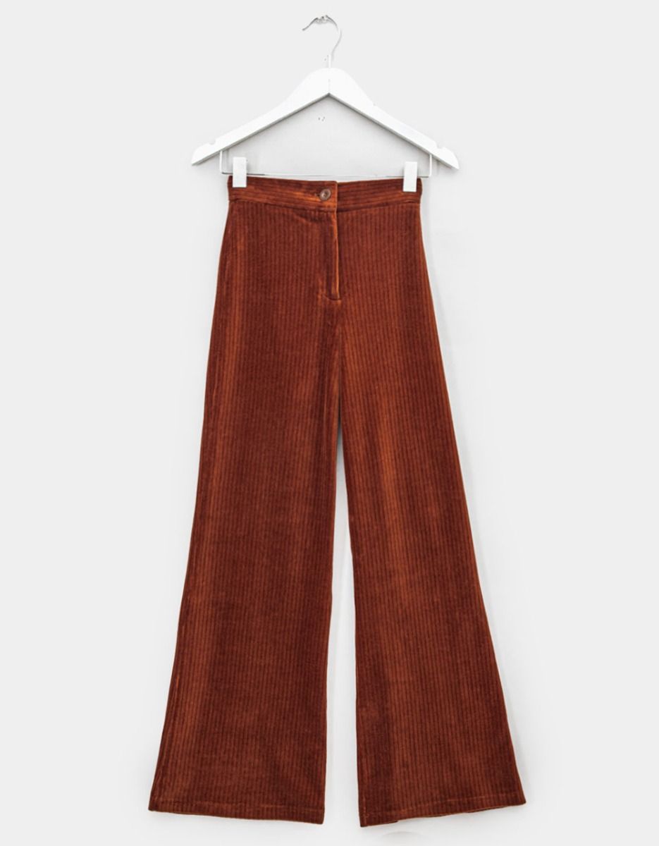 Velours Pants in Brown_0