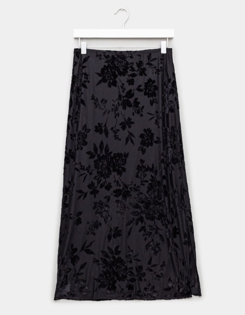 Velvet Flock Skirt_0