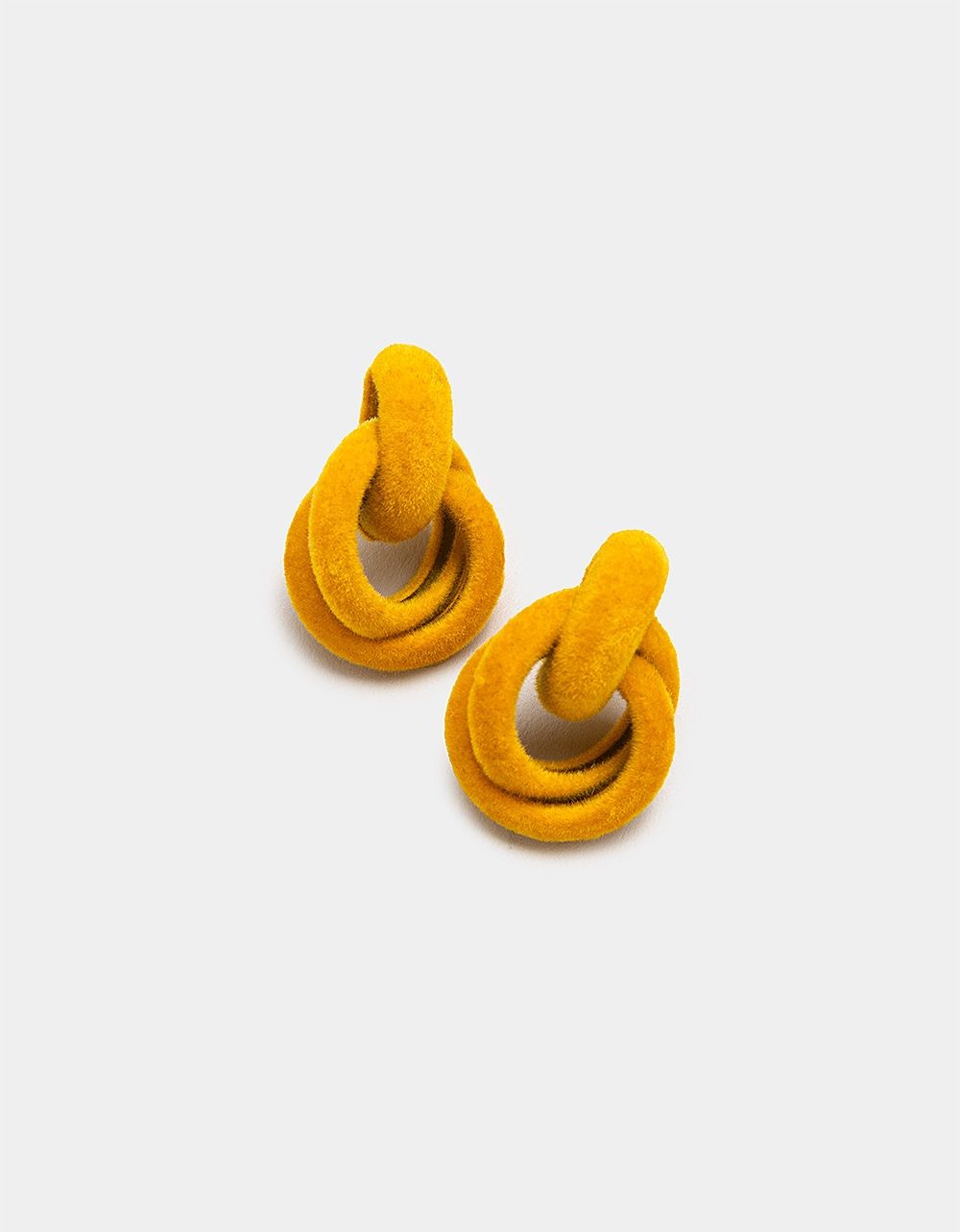 Velvet Nudo Studs in Marigold_0