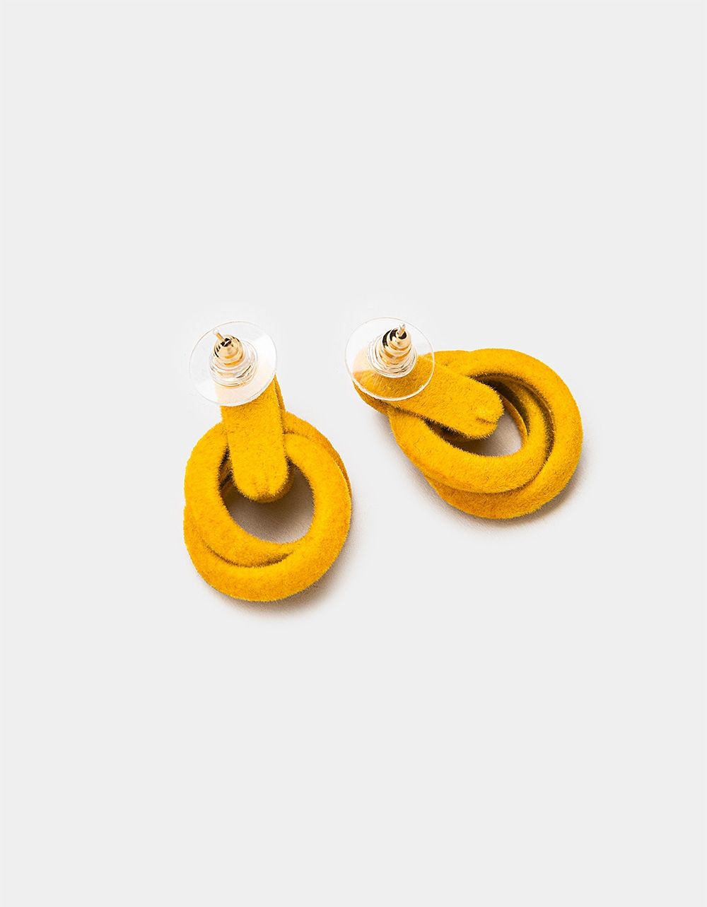 Velvet Nudo Studs in Marigold_2