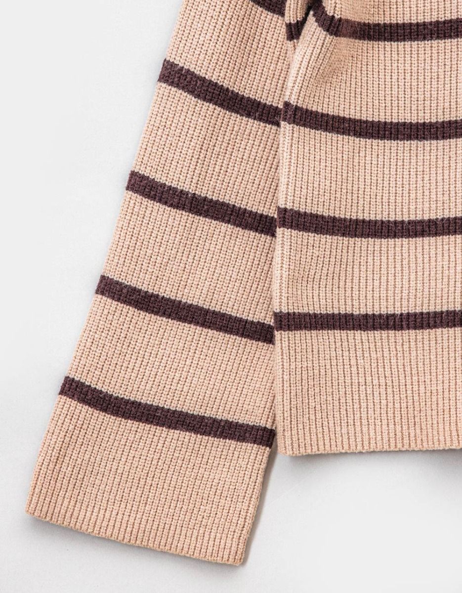 Verona Stripe Sweater in Beige_6