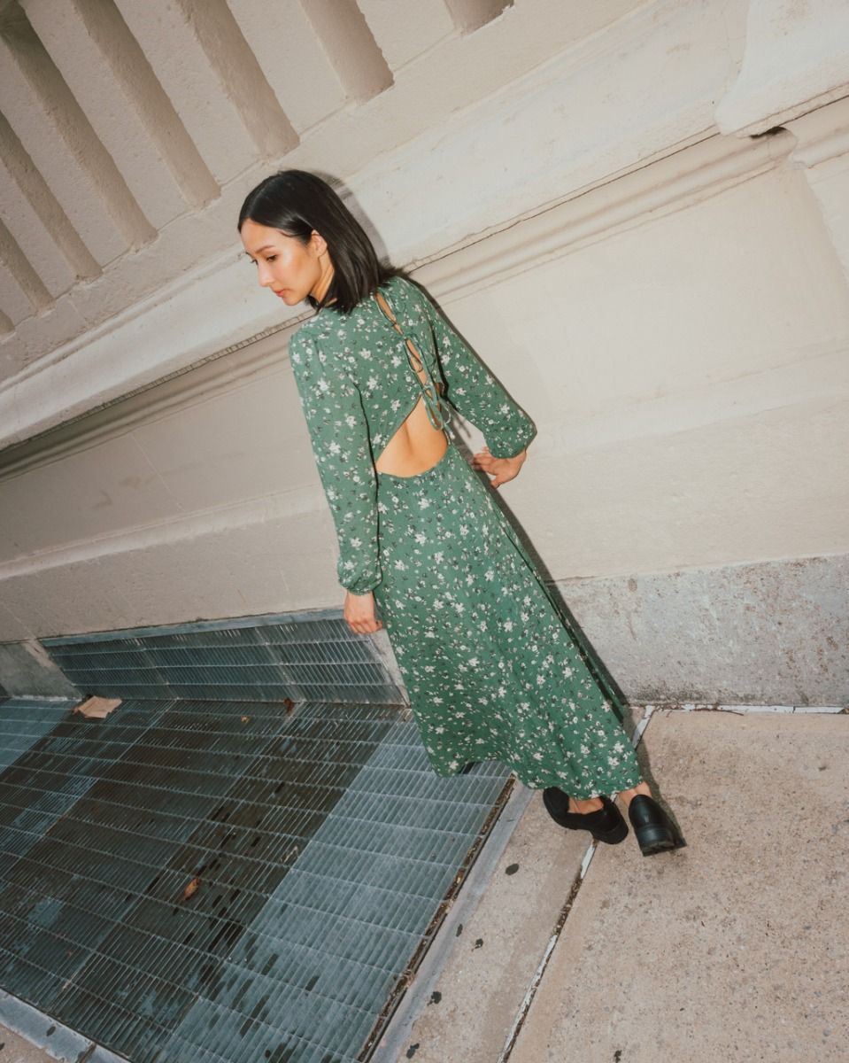 Verte Fleur Midi Dress_1