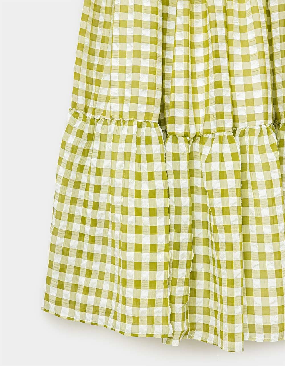 Vichy Tube Top Midi_3