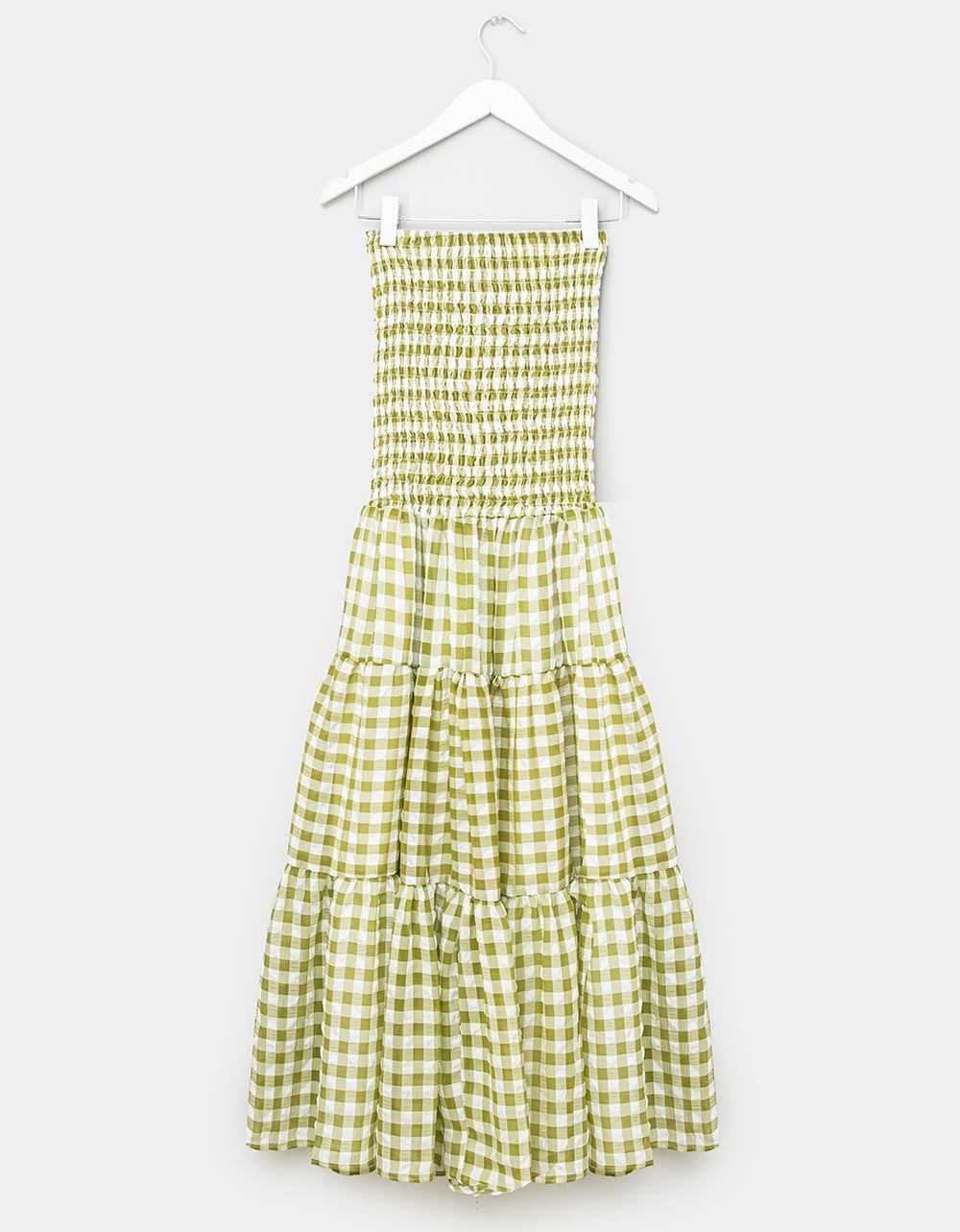 Vichy Tube Top Midi_4