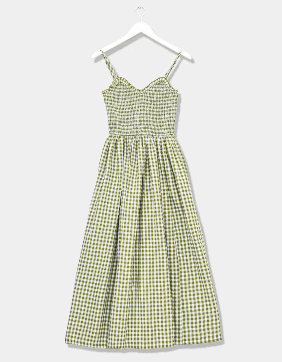 Volant Gingham Dress_0