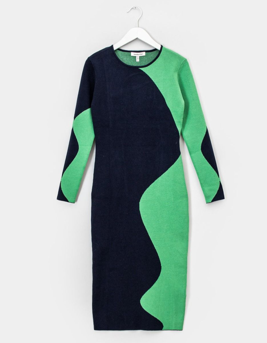Wavy Colourblock Midi_0