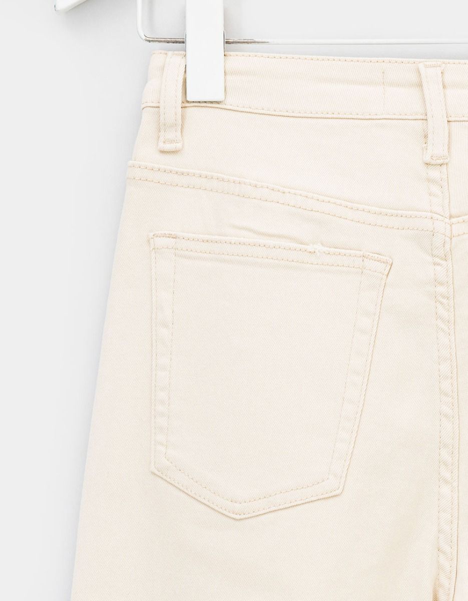 Wide Straight Jeans in Cream_3