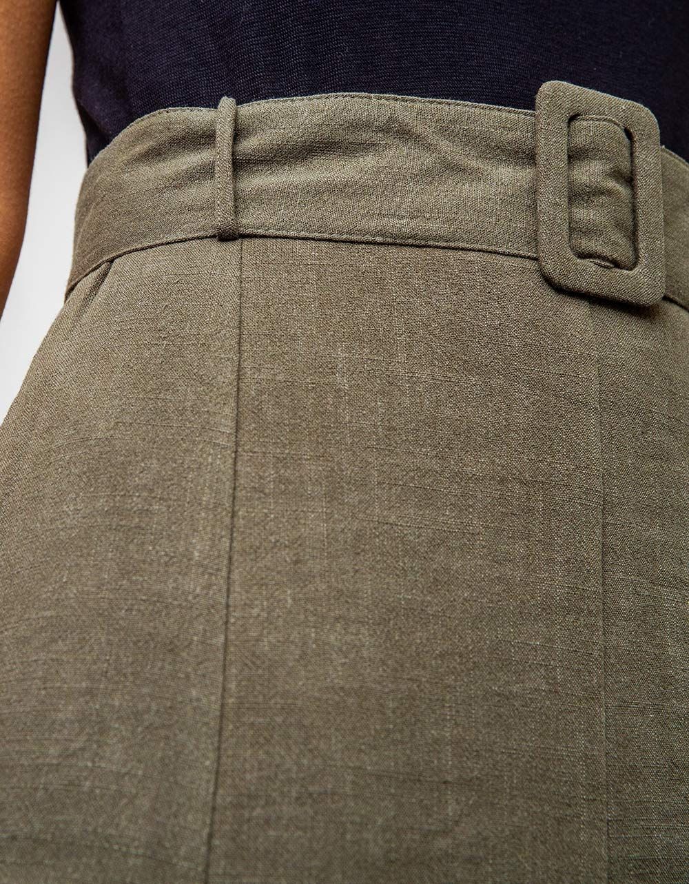 Wila Midi Skirt in Olive_5