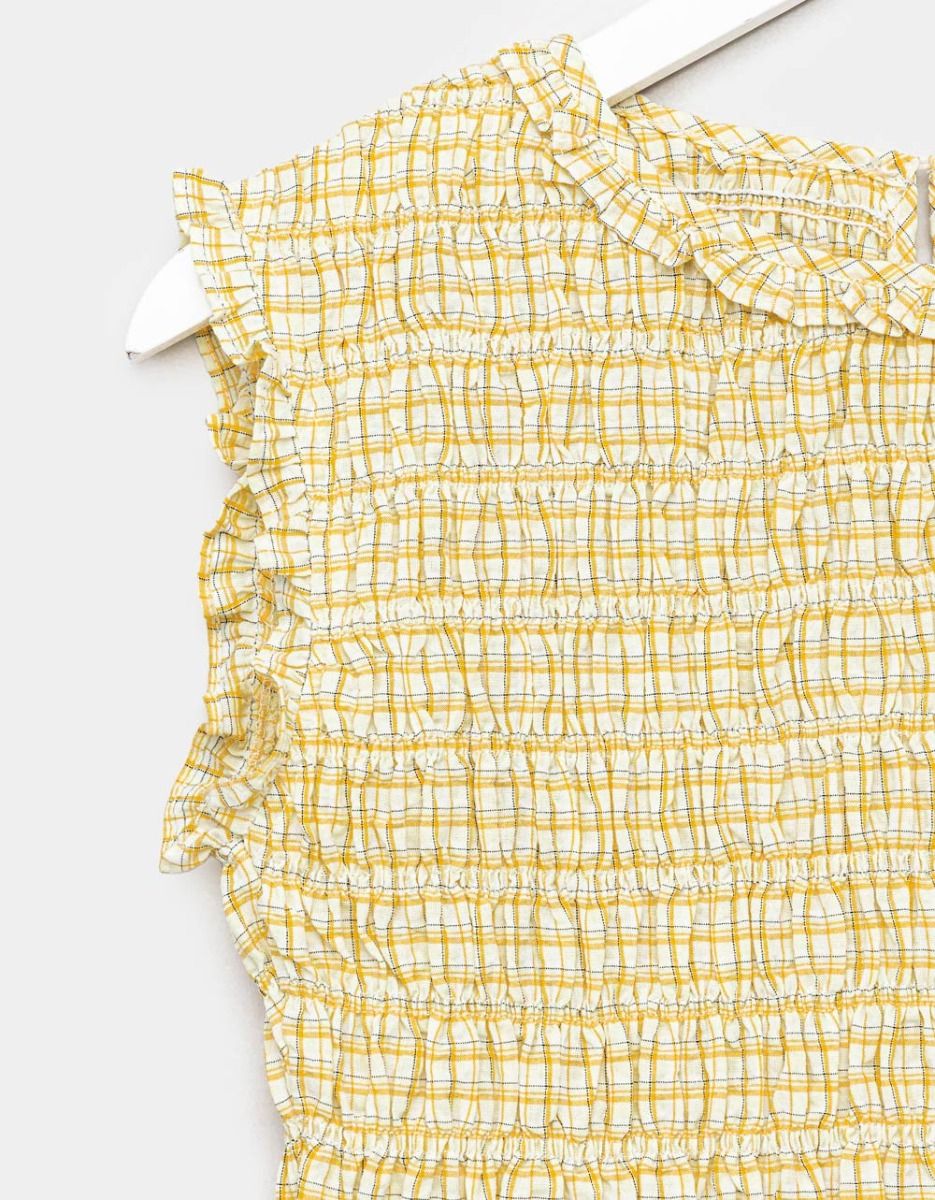 Yellow Suri Smock Top_1