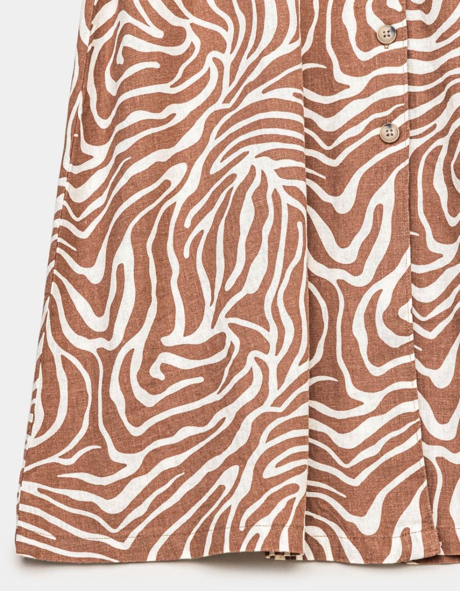 Zebra Button Skirt_3