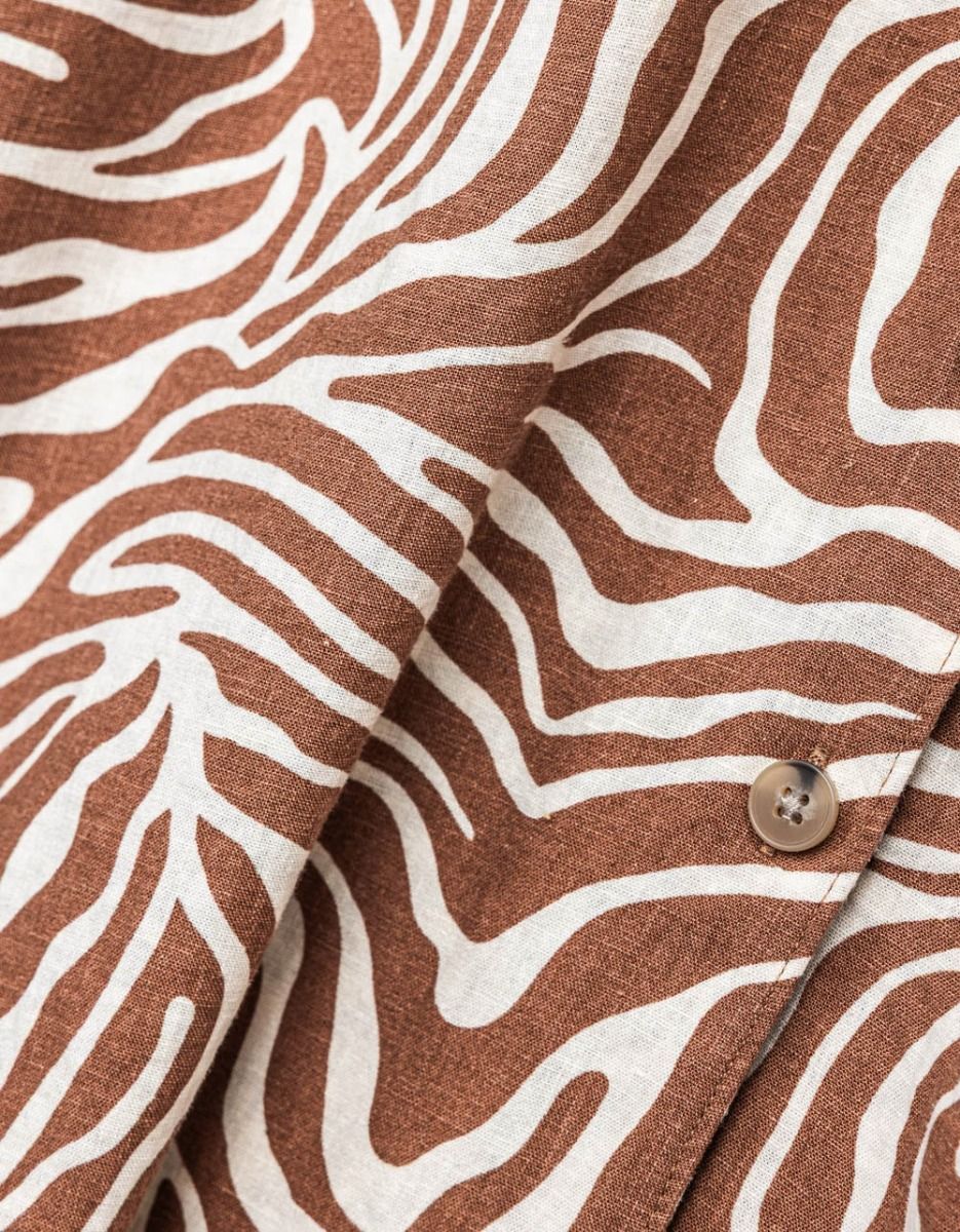 Zebra Button Skirt_4