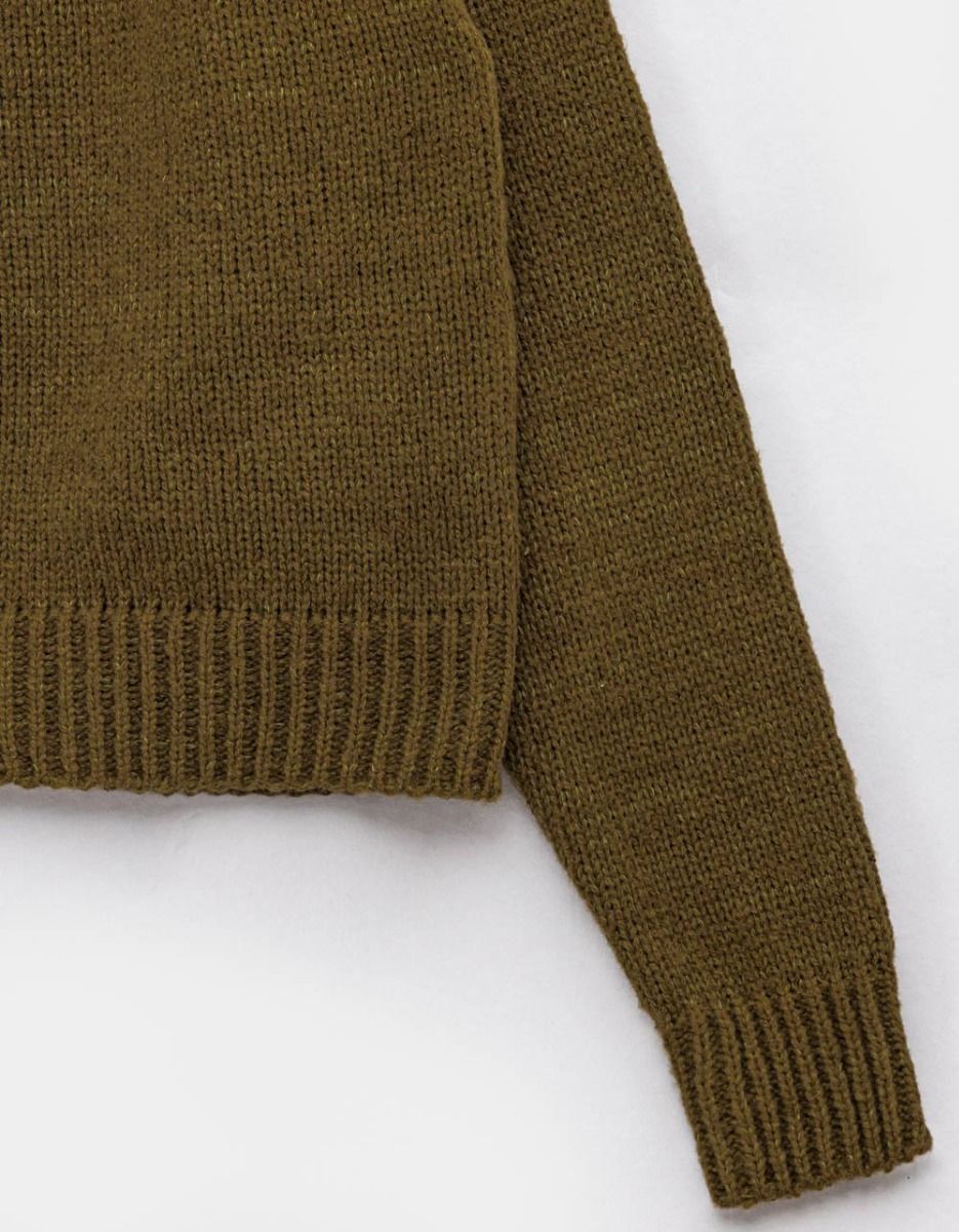 Zip Veste Knit in Olive_3