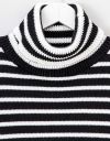 Abbi Stripe Turtle Sweater in Black_prev_2