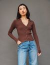 Cal Button Knit in Brown_prev_2