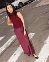 Maxi Slip Skirt in Wine_prev_2