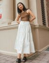 Inga Tiered Denim Midi in Ivory_prev_2