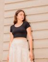It Factor Crop Top in Black_prev_2