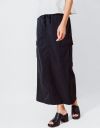 Santorini Cargo Skirt in Black_prev_4