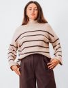 Verona Stripe Sweater in Beige_prev_4