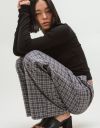 Plaid Drawstring Pants_prev_2