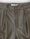 Avryl Faux Leather Pants in Olive_prev_5