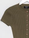 Baby Rib Cardi in Olive_prev_3