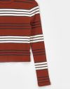 Baby Rib Tee in Chestnut Stripe_prev_2