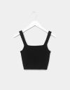 Bea Crop Tank in Black_prev_1